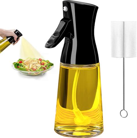 Olive Oil Sprayer for Cooking, 180ML Glass Oil Dispenser Bottle with ...