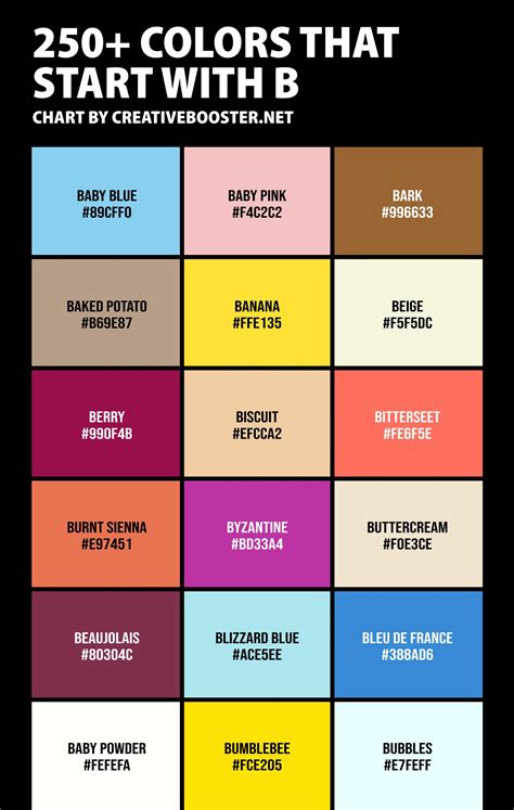 220 colors that start with c color names hex rgb cmyk codes – Artofit