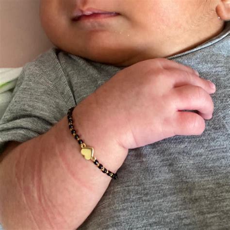 KAJ Baby Gold Heart Nazar Bracelet – KAJ Fine Jewellery