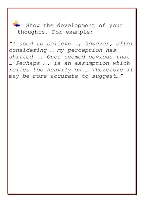 Image result for Example of a Written Reflection