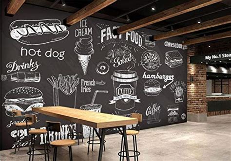 Avikalp Exclusive AWZ0017 Chalkboard Gourmet Dessert Fast Food Coffee ...