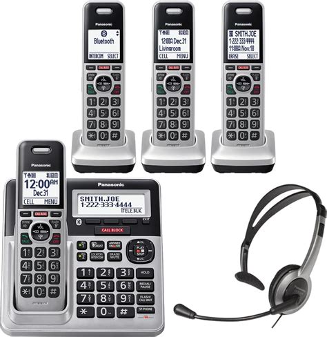 Amazon.com : Panasonic Cordless Phone with Headset Bundle - KX-TG994SK ...