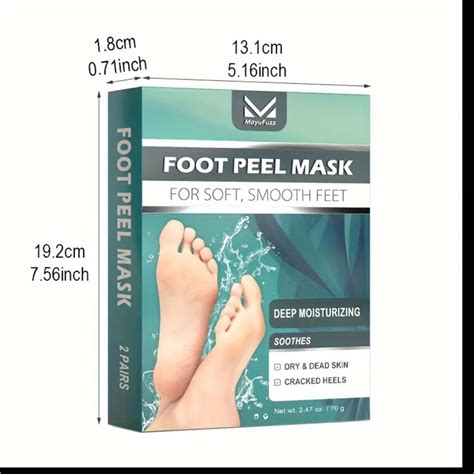 Mayfuzz Foot Peel Mask | Foot mask, Foot peel, Peeling mask