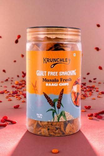 Krunchley Raagi Chips (Masala Fresh)| Healthy Snack | Light & Crispy ...