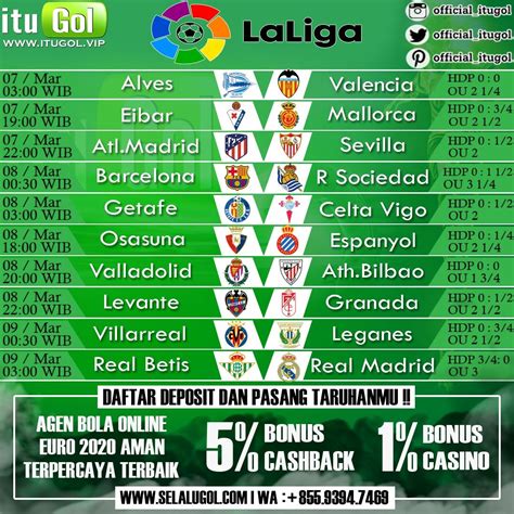 Jadwal Liga Spanyol Terbaru
