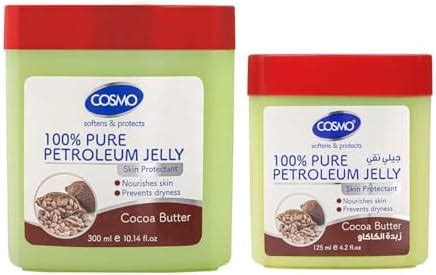 Cosmo Skin Care Cocoa Butter 100% Pure Petroleum Jelly 300ml & 125ml ...