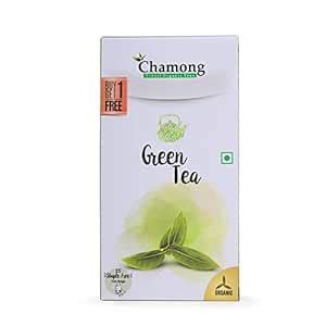 Chamong Green Tea Pack - 50 Staple-Free, Regular Tea Bags, Organic ...