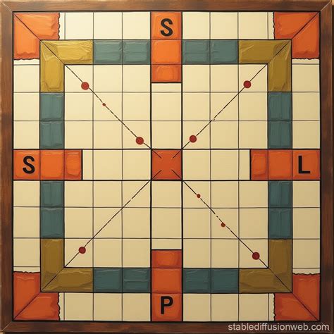 square board game design with a 15x15 grid the main grid area should be ...