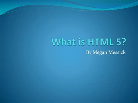 Image result for HTML 5 Is What