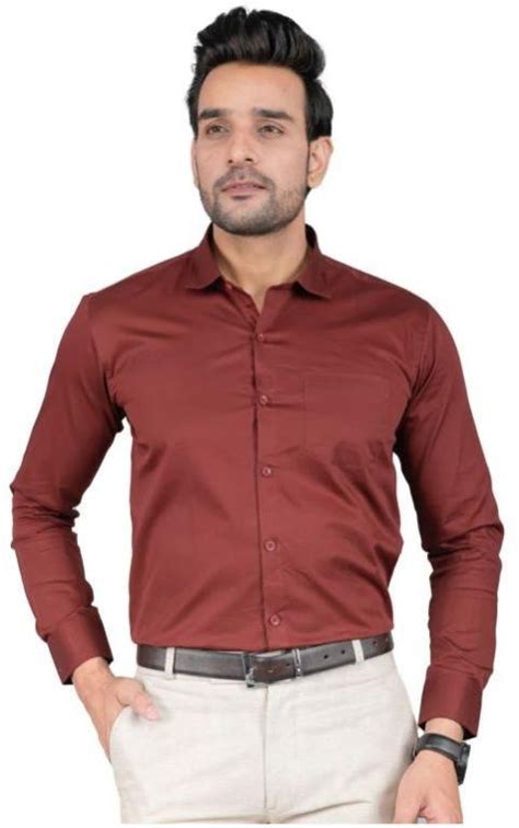 Mens Cotton Laffer Plain Shirts