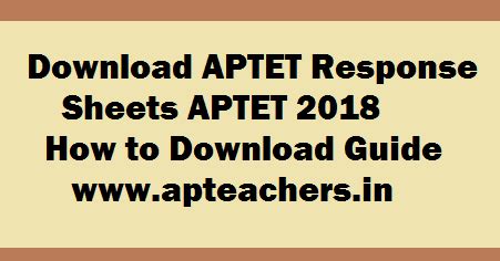 Download APTET Response Sheets APTET 2018 Response Sheets | APTEACHERS ...