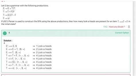 Compiler Design: MadeEasy Test Series: Compiler Design - Parsing