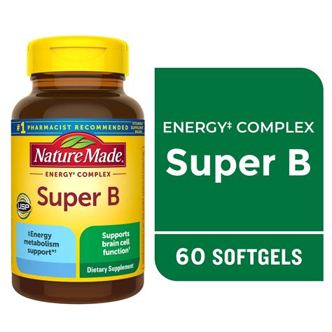 Nature Made Super B Energy Complex Softgels - 60 Count in Nepal at NPR 5925, Rating: 5