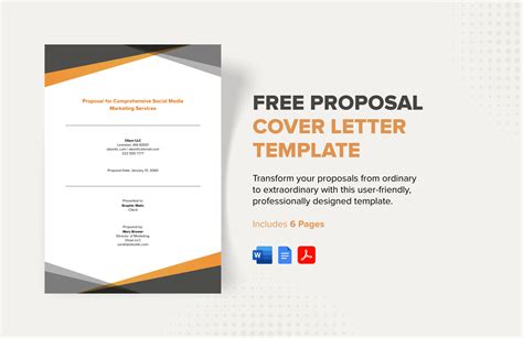 Free Proposal Cover Letter Template - Download in Word, Google Docs ...