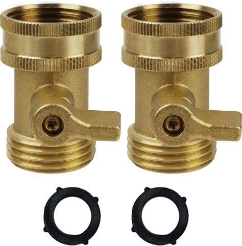 Amazon.com : Little Gardener Hose Shut Off Valve - GHT 3/4 Inch Brass ...