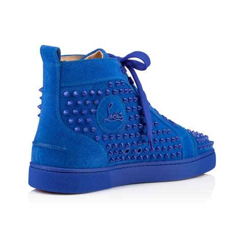 Christian louboutin Men's Louis Flat Sneakers in Blue for Men | Lyst