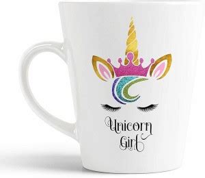iKraft Beautiful Unicorn Head Printed Conical CoffeeMug-Tea Cup Best ...