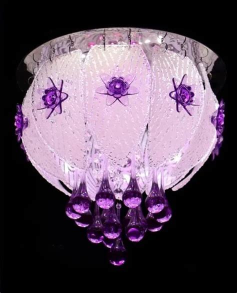 Buy swanart Crystal Chandelier Ceiling Light with Bluetooth System ...