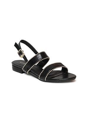 Addons Black Colour Golden Beads Piping Backstrap : Amazon.in: Shoes ...
