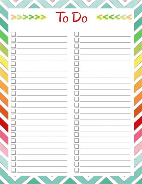 Weekly To Do List Printable Checklist Template - Paper Trail Design