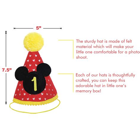 Mickey Mouse Clubhouse Birthday Party Supplies | First Birthday Hat ...