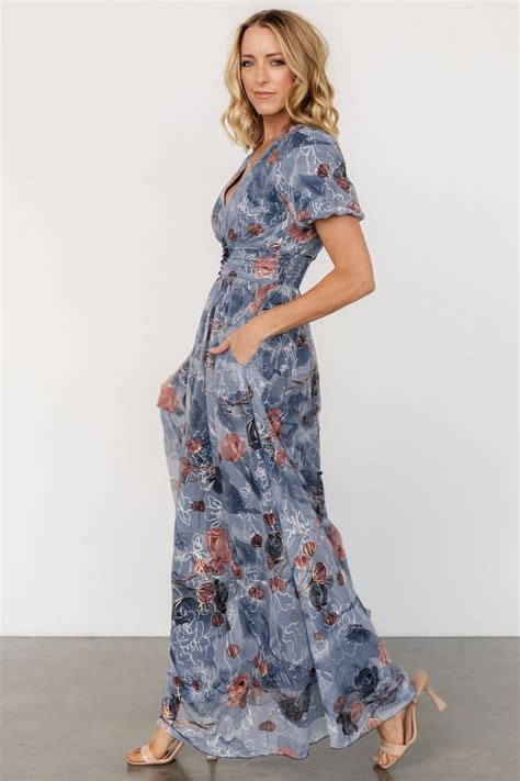 Ardley Maxi Dress | Slate Print | Baltic Born