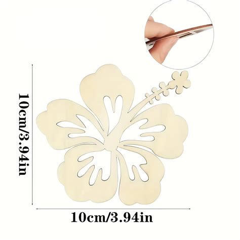 Buy 10 Pcs Wooden Lily Flower Cutouts DIY Paintable Elegant on cliths ...