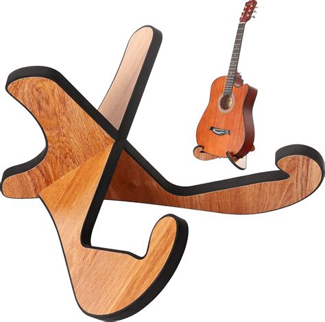 Amazon.com: LacBec Wooden Guitar Stand, Detachable Non-Slip Wood Guitar ...