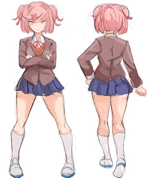 natsuki (doki doki literature club) drawn by rakeemspoon | Danbooru