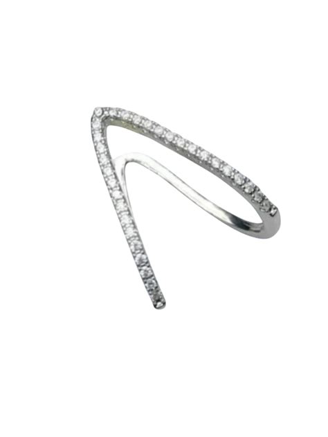 Buy Silver Adjustable Diamond Vanki Ring Online - TheJewelbox – The ...