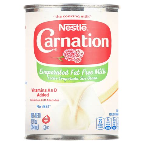 Nestle Carnation Evaporated Milk Vitamin D Added 12 Oz Can 4 Pack)