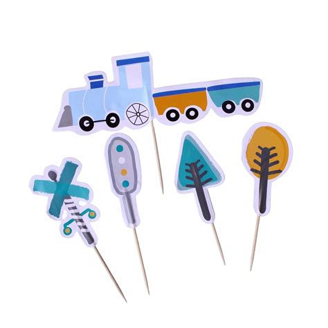 Steam Train Toppers (Set of 12) | Train Cupcake Tops Toppers Picks Pics ...