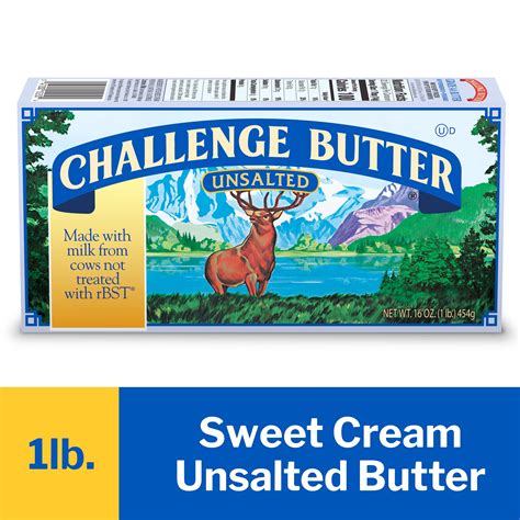 Challenge Butter Unsalted Butter, 16 oz, 4 Sticks - Walmart.com