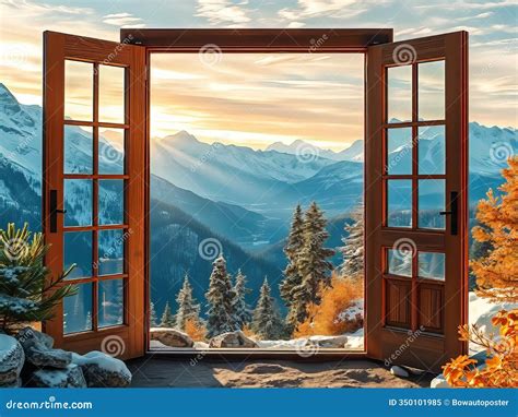 Stunning AIGenerated Mountain Landscape a Breathtaking Transition from ...