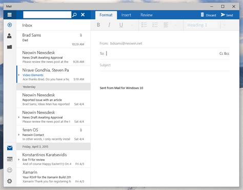 Image result for E Mail Programm Windows 1.0