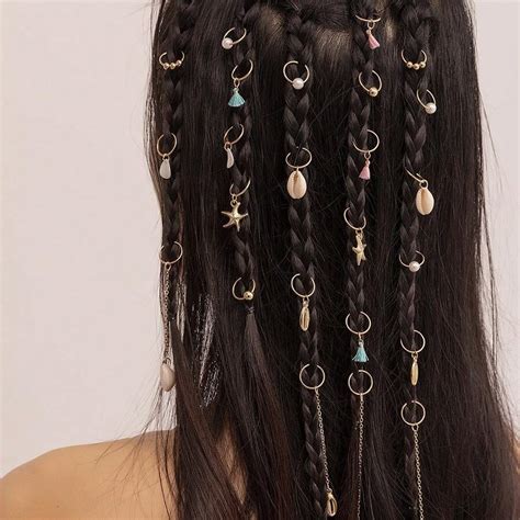 24 - Piece Bohemian Beach - Style Dreadlock Jewelry Set - Starfish ...