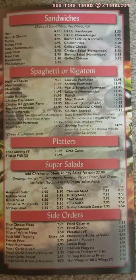 Image result for Village Pizza Menu