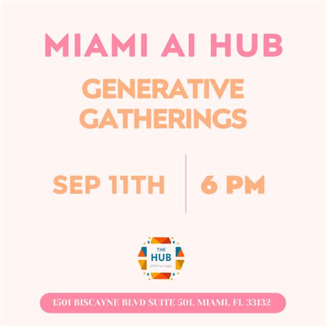 Miami AI Hub - Generative Gatherings with Apple - Refresh Miami