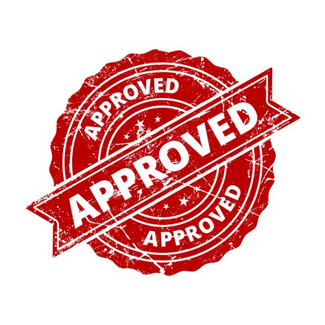 Approved Stamp Seal With Grunge Texture Vector, Approved, Approved Icon ...