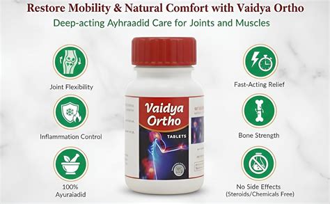 Vaidya Ortho Tablets, For Joint Pain pack of 1 : Amazon.in: Health ...
