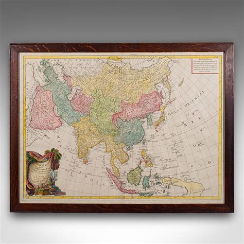 Antique French Georgian Map of Asia, 1800s for sale at Pamono - map of asia in 1800