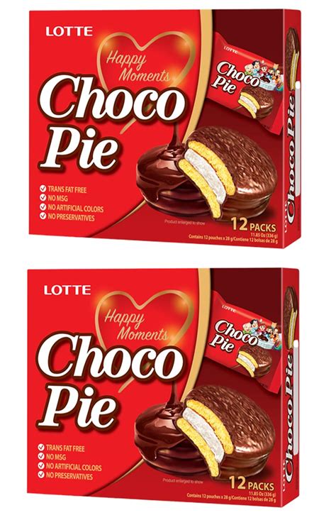 Lotte Choco Pies 2 Packs - Delicious Choco Pie Snack | Buy Now with ...