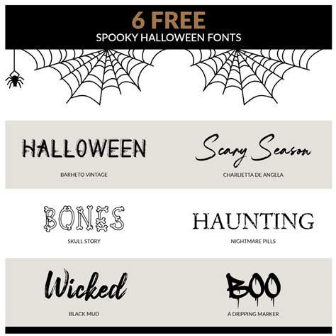 FREE HALLOWEEN FONTS AND SPOOKTACULAR PRINTABLES | Econoprint