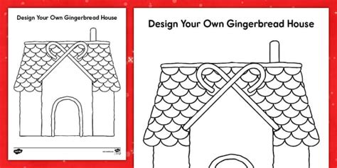 Design Your Own Gingerbread House Activity