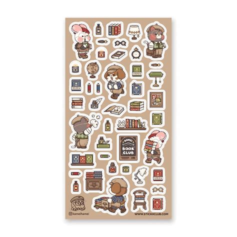 STICKII Cutie Book Club Sticker Sheet – Little Craft Place