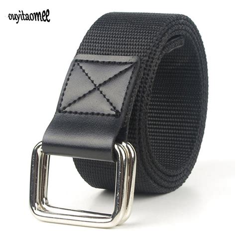 Aliexpress.com : Buy Ouyitaomee Double Loop Canvas Belt Leisure Belt ...