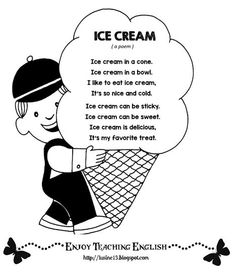 Enjoy Teaching English: ICE CREAM (poem)