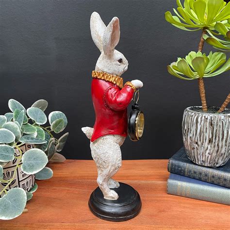 White Rabbit Clock – Brown and Ginger