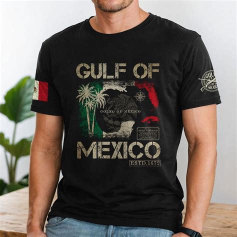 Gulf of Mexico T Shirt With Mexican Flag, Mexico Shirts, Political T ...