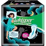Buy Whisper Ultra Night Sanitary Pads for Women, XXL+ 6 Napkins Online ...